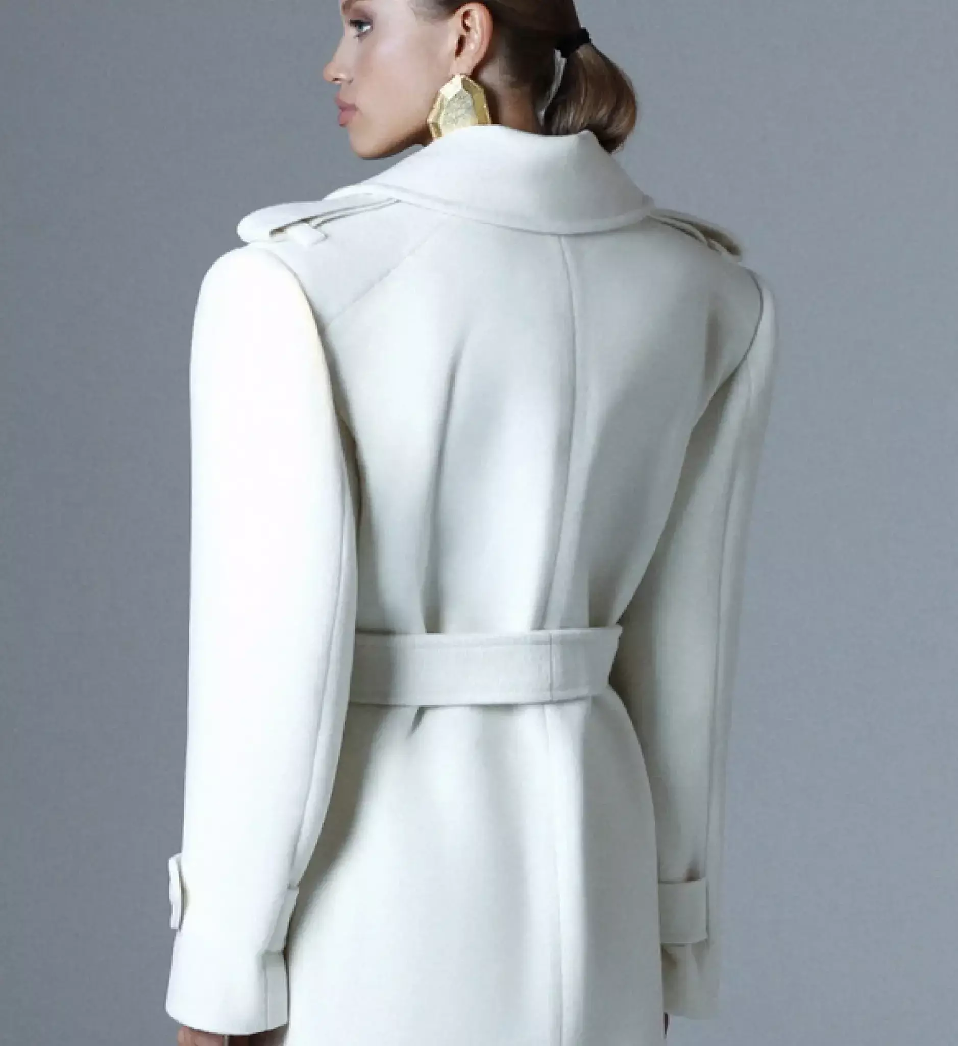 Пальто из шерсти MILKY, Молочный