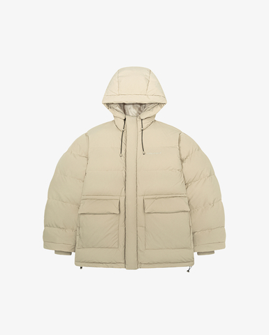 Пуховик Ymkashix HTF Logo песочный