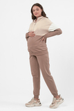 Спортивный костюм для беременных и кормящих 15886 мокко
