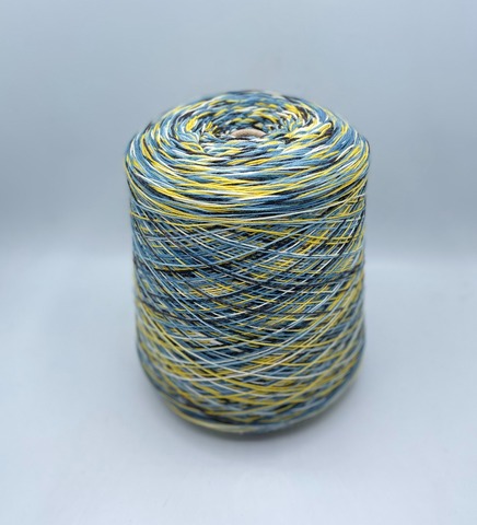 Бобинная пряжа (пр.Италия),Calinza, 420/100гр, 75% Шерсть, 25% Полиамид, цвет-Мультиколор(102). арт.36757