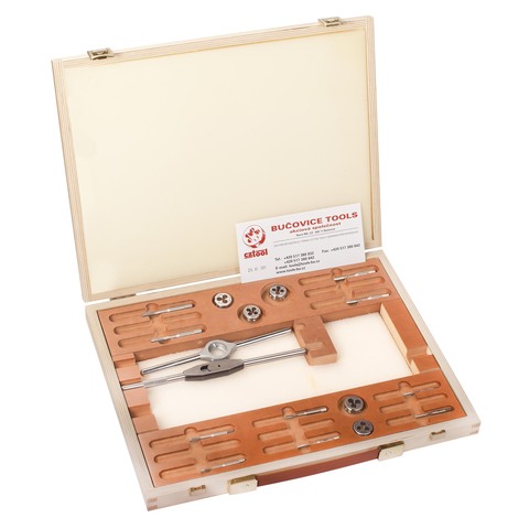 Набор метчиков и плашек UNF №5 -№12 HSS 17пр Bucovice(CzTool) 346000