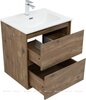 Aquanet 340162 Тумба с раковиной Милан 60 цв. дуб рустикальный (340162)