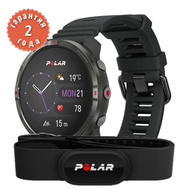 Polar Grit X2 Night Black HR (H10)