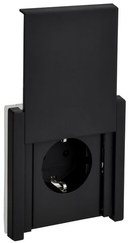 FORTE&PIANO Роз. с з/к/ш с кр. б/к 16А IP44 FP119M чер. IEK