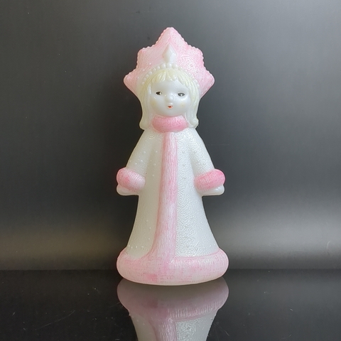 Снегурочка советская пластмассовая 21 см, винтажная, СССР 1960-1980 гг