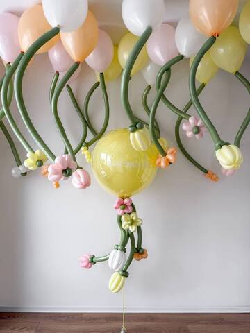 Сет гелиевых шаров Цветочный Сад