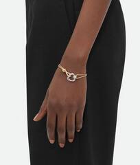 Браслет цепочка BOTTEGA с круглой подвеской lux