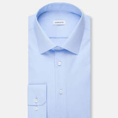 Сорочка мужская Seidensticker Slim Fit 01.675198-14 из поплина голубая