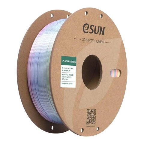 Пластик для 3D-печати eSUN PLA-Silk Rainbow, 1,75 мм, 1 кг, нефритовый пруд, PLA-SKRB175O-JP1Y1