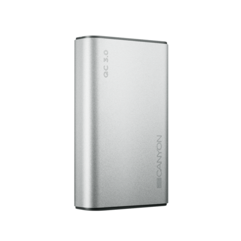 Powerbank Canyon 10000 mAh QuickCharge Silver / CND-TPBQC10S