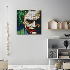 Набор для творчества Wanju pixel ART картина мозаика пиксель арт - Джокер Joker 2603 детали круглые M0017