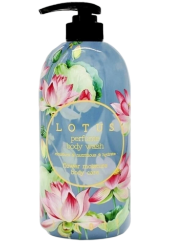 Jigott Lotus Perfume Body Wash Гель для душа парфюмированный с экстрактом лотоса