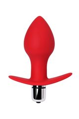 Красная анальная вибровтулка Glam - 9,7 см. - 