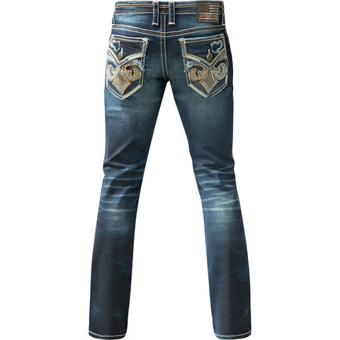 Affliction | Джинсы мужские GAGE PARALLEL ENCINITAS 110SK085 карманы клапаны сзади