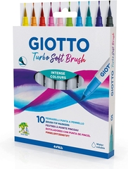Мягкая кисть Giotto Turbo маркер 10 цветов