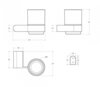 Cezares STYLUS-TUMS-01 STYLUS-TUMS-01 Стакан подвесной, стекло, исполнение хром