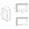 Abber Schwarzer Diamant AG30120BH-S60B Душевой уголок, 120x60x195