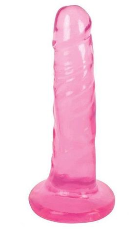 Розовый фаллоимитатор Slim Stick Dildo - 15,2 см. - XR Brands AF798-Cherry