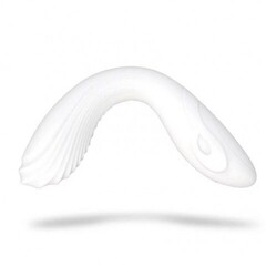 Гибкий, изгибающийся вибратор для точки G - DryWell G-Spot, белый