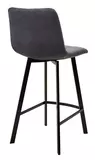 фото 1 Полубарный стул CHILLI-QB SQUARE серый #27, велюр / черный каркас (H=66cm) М-City на profcook.ru