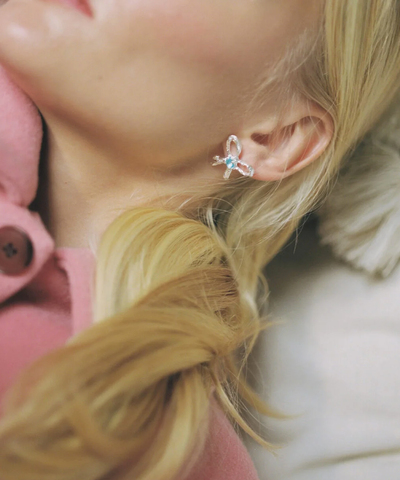 Серьги BLUE RIBBON