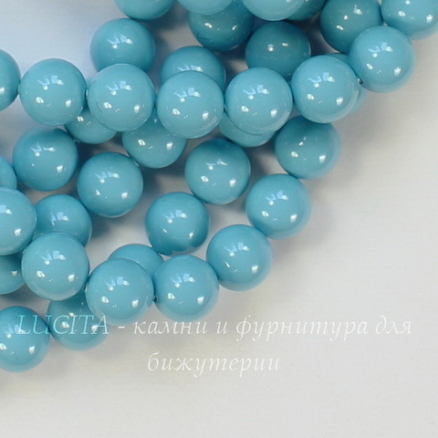 5810 Хрустальный жемчуг Сваровски Crystal Turquoise круглый 8 мм , 5 шт