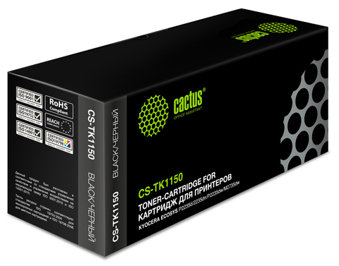 Картридж лазерный Cactus CS-TK1150 TK-1150 черный (3000стр.) для Kyocera Ecosys P2235d, P2235dn, P2235dw, M2735dw
