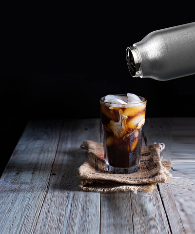 Кофеварка портативная Asobu Cold Brew (1 литр), серебристая