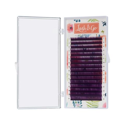 Омбре ресницы Lash&Go микс 0,10/C/7-14 mm 