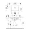 23756000002 Duravit #1 Раковина для мебели 60*46см,с 1отв для смесителя, цвет белый глянец (СПЕЦЦЕНА)