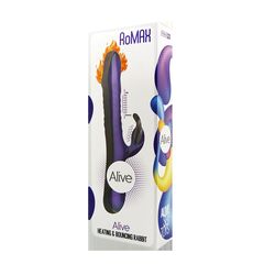 Фиолетовый вибратор-кролик Romax - 24,4 см. - 