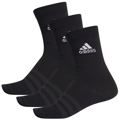 Носки теннисные Adidas Light Crew 3PP - 3 pary/black/black/black