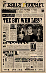 Harry Potter Newspaper poster craft