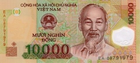 Банкнота 10000 донг 2008 год, Вьетнам. UNC