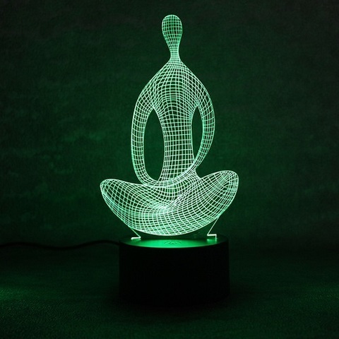 3D светильник с пультом Медитация