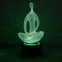 3D светильник с пультом Медитация