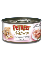 Консервы для кошек кусочки розового тунца 70 г, Petreet