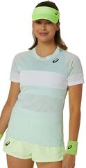 Женская теннисная футболка Asics Game Short Sleeve Top - pale blue