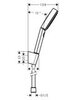 Hansgrohe Pulsify 3jet Relaxation 24303700 Душевой гарнитур (белый матовый)