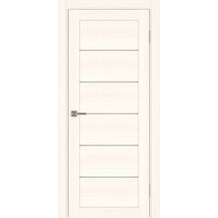 Купить Межкомнатная дверь экошпон Турин 506.12 ясень светлый остеклённая