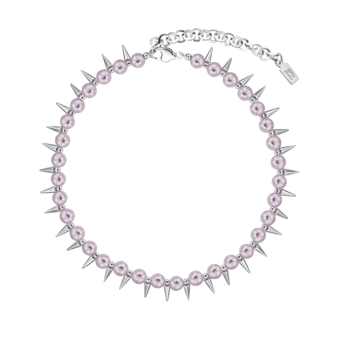 

Колье Punks Still Alive Silver-Purple Necklace