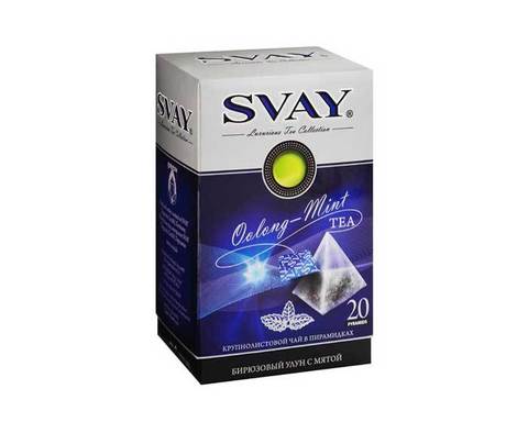 Чай бирюзовый Улун с мятой Svay Oolong–Mint