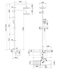 Смеситель Lemark Tropic LM7007С для ванны и душа