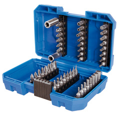 KING TONY (1049CQ) Набор вставок (бит) 1/4", HEX, TORX, SQUARE, Phillips, Pozidriv, Slotted, 49 предметов