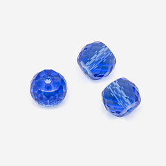 Рондель Round Bead, оттенок "Королевский сапфир", 8*10мм, хрусталь