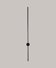 Бра Minimal Line M Black H80