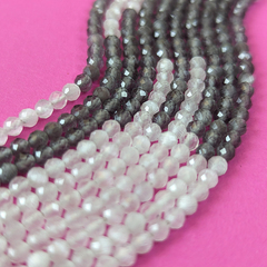 Селенит (имитация), оттенок "Ковентри", 3мм, шар, микроогранка