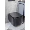 Boheme 970-SET-B Унитаз подвесной, Mane Черный матовый c крышкой