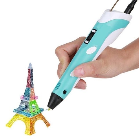 3D ручка 3DPen-2 с LCD дисплеем  розовый