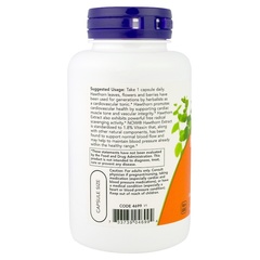 Now Foods, Экстракт Боярышника для Роста Силы, 600 мг, 90 Растительных капсул